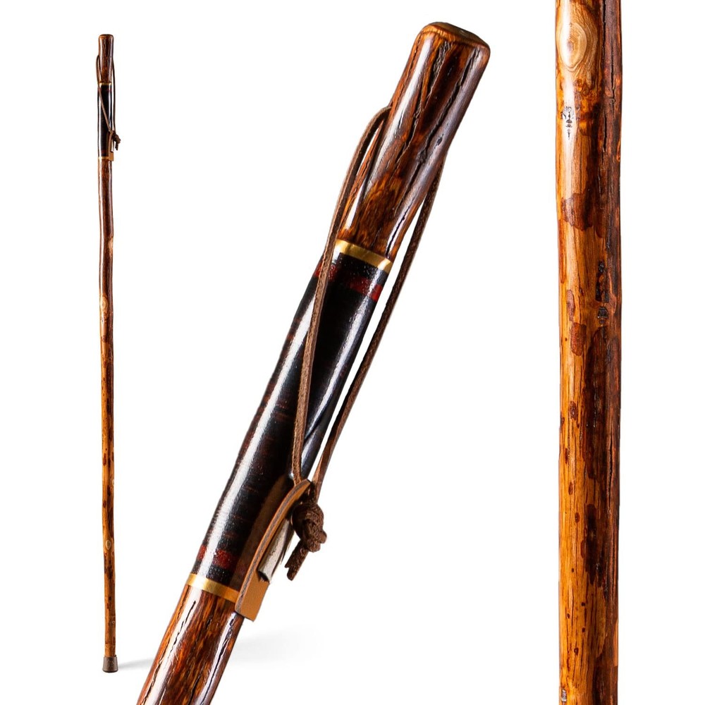 Walking Stick Hickory Traditional Safari Style Handle 55″ for Men & Women