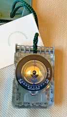 Brunton Eclipse Compass with Original Field Cards, Impact Case and Lanyard