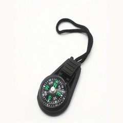 Portable Mini Pocket Compass with Lanyard Waterproof Hiking Survival Compass