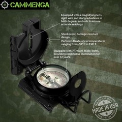 Lensatic Tritium Compass, Official USA Military Compass – Accurate and Ultral…