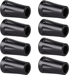 8Pcs Walking Stick Tips, Trekking Pole 1.5*0.9in Black
