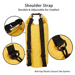 Dry Sack/Floating Waterproof Bag 2L/5L/10L//30L for Boating, 20L Yellow