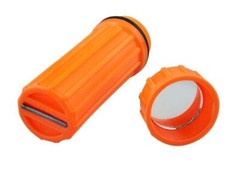 3-IN-1 Waterproof Match Storage Box With Firestarter Flint And Signaling Mirror