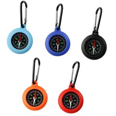 5Pcs Mountaineering Compasses Pointer Navigation Portable Keychain Compasses