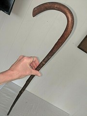 Antique Vtg 36 1/2″ Bentwood Hard Wood Cane Walking Stick