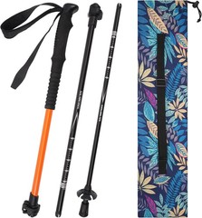 56.5in Lightweight Adjustable Trekking Poles, Collapsible 2 Pack