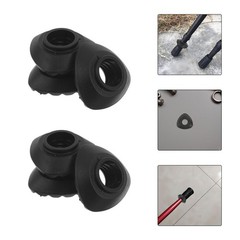 10Pcs Durable Tpr Hiking Stick Mud Baskets for Trekking Poles Black Accessories