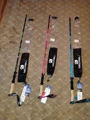 Necasil Foldable Trekking Pole Single 6061Aluminum Hiking Pole Adjustable w/ Bag