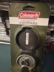 “COLEMAN” LENSATIC COMPASS LIQUID-FILLED,LUMINOUS LETTERS,RUGGED CASE,BRAND-NEW
