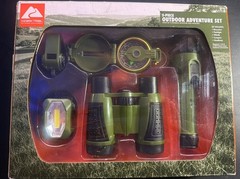 Ozark Trail 5 Piece Outdoor Adventure Set Binoculars Compass Flashlight and More