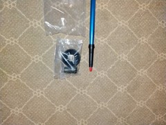 Necasil Foldable Trekking Pole Single 6061Aluminum Hiking Pole Adjustable w/ Bag