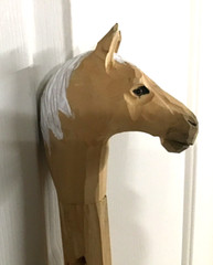 Earth Exploration Co Hand Carved Wood Horse Walking Trekking Hiking Pole Stick