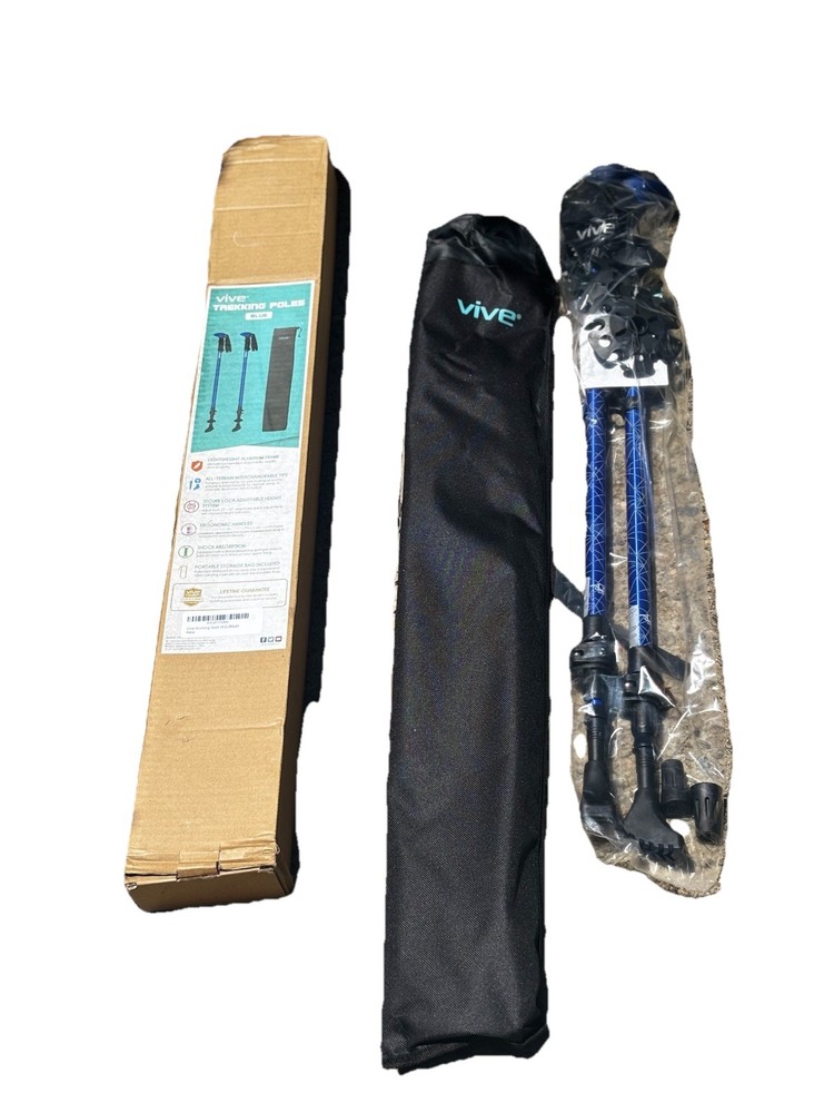 Vive Trekking Poles Blue