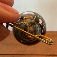1 Survival Compass Ball Pin On Liquid Filled Camping Hiking Military Outdoor
