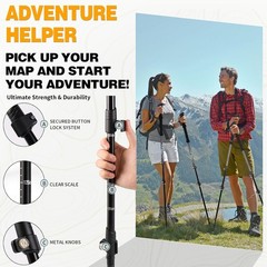 Ultralight Trekking Poles – 2PC Aircraft-Grade Aluminum Hiking Sticks