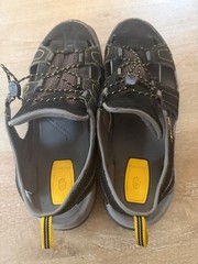 TEVA Men’s Black Gray Outdoor Hiking Sandals Sz 13 Water Sports Camping Trail
