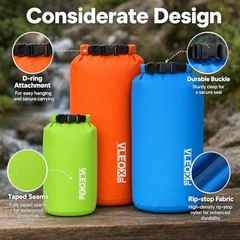 Dry Bag 3-Pack/5-Pack, Ultralight Dry Sack, Lightweight 3 Pack – 3L+5L+8L