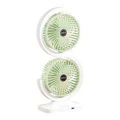 Double Output Desktop Cooling System Smooth Operation 1800mAh Rechargeable Easy