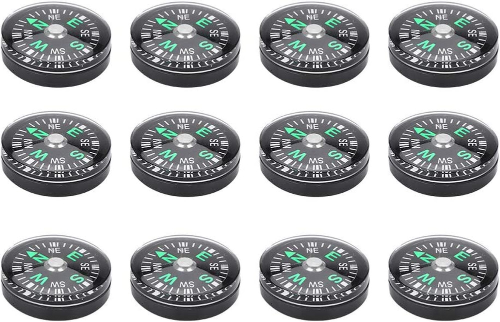 Oil Filled Pocket Button, Mini 20Mm 12Pcs for Hiking, Camping, Survival Kit – Ou