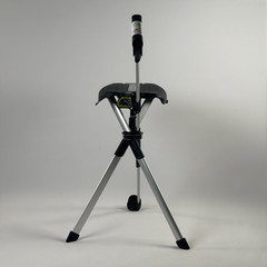 Step2Gold Ta-Da Chair Series 2 34.2″ Walking Cane Foldable Chair Black