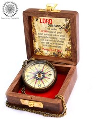 Trust in The Lord with All Your Heart Proverbs 3 56 Quote Engraved Compass wi…