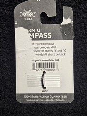 Sun Company Therm-O-Compass #802 Key Ring Zipper Pull Thermometer Compass…