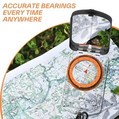 Compass Hiking Survival, Camping Accessories Orienteering Compass Transparent