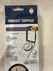 NIB Sun Company ProSight Compass – Sighting Map Compass w/Adjustable Declination