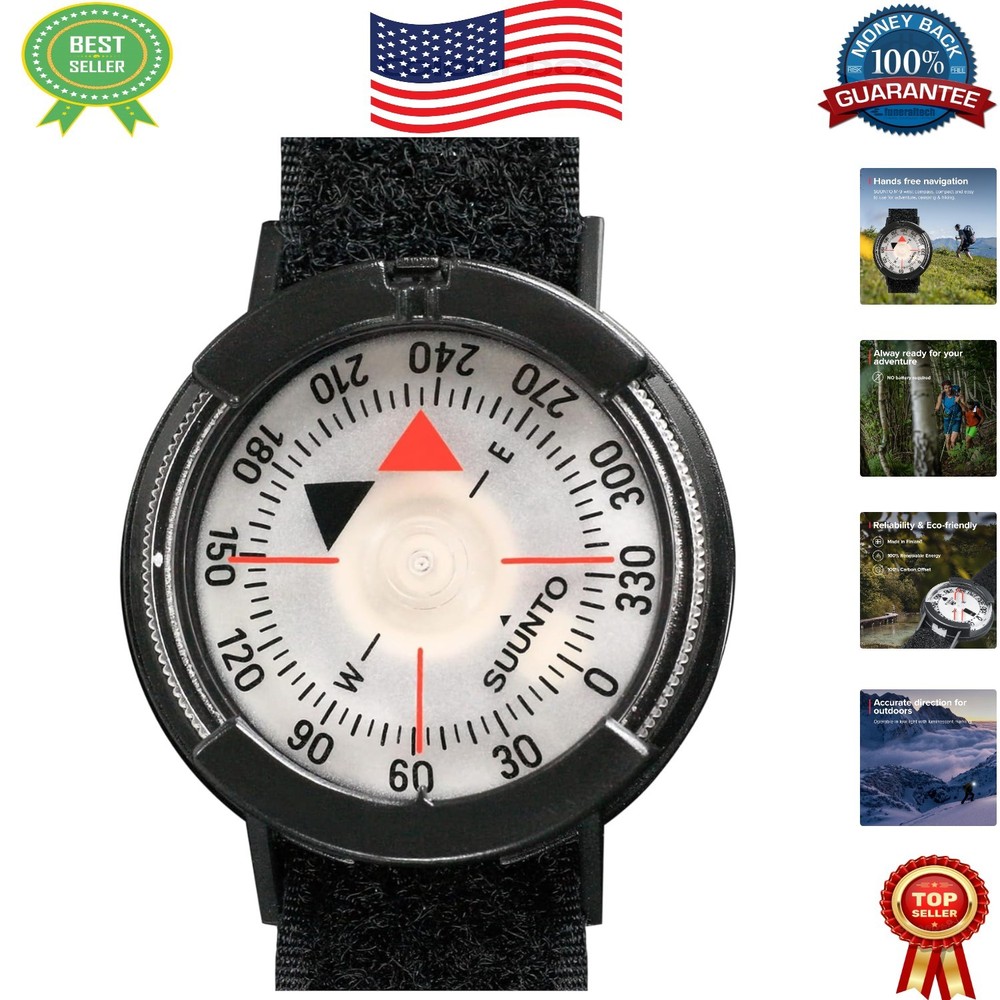 Durable Compact Navigation Compass – Waterproof & Wrist-Mounted for Adventure