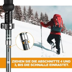 Hiking Poles Walking Poles Nordic Walking Poles 110130 cm Folding, Adjustable…