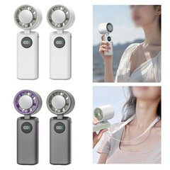 Rechargeable Handheld Turbo Fan 6000Mah USB Adjustable 135 Degree for Travel