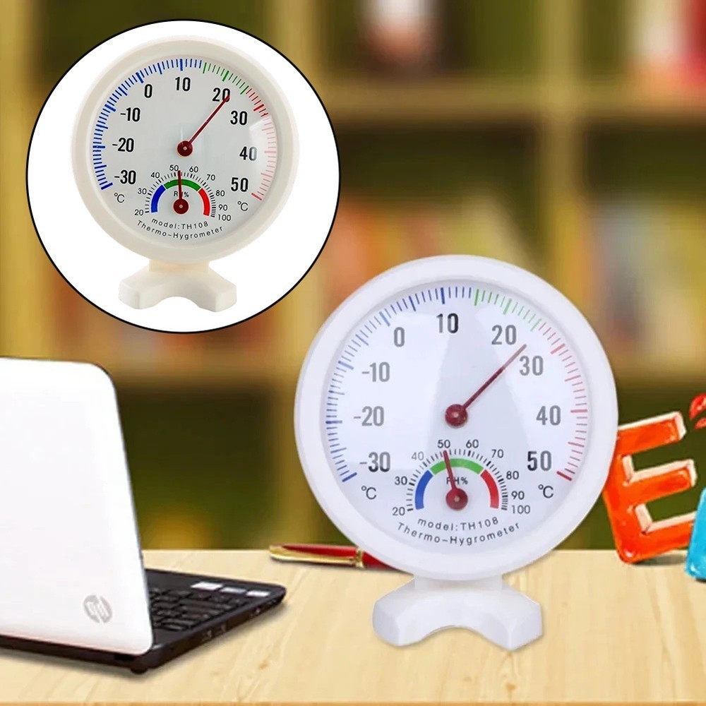 Home Decor Humidity Thermometer Hygrometer Compact Design Slim Uh