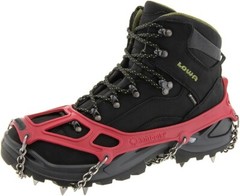 Kahtoola MICROspikes -snow, ice, trail hiking crampons – RED, XL
