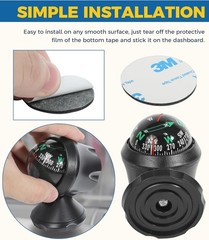 Car Compass,Compass for Car,Automotive Compass Ball,Car Accessories Auto Compass