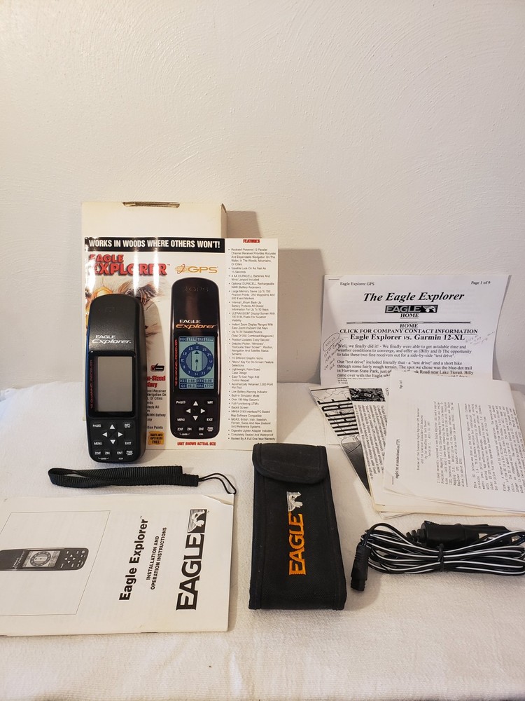 Eagle Explorer 12 Channel Handheld GPS Receiver Camping Hiking Navigation