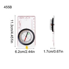 Orienteering Compasses with Ruler, Magnifiers, Reading, Camping Field Compasses
