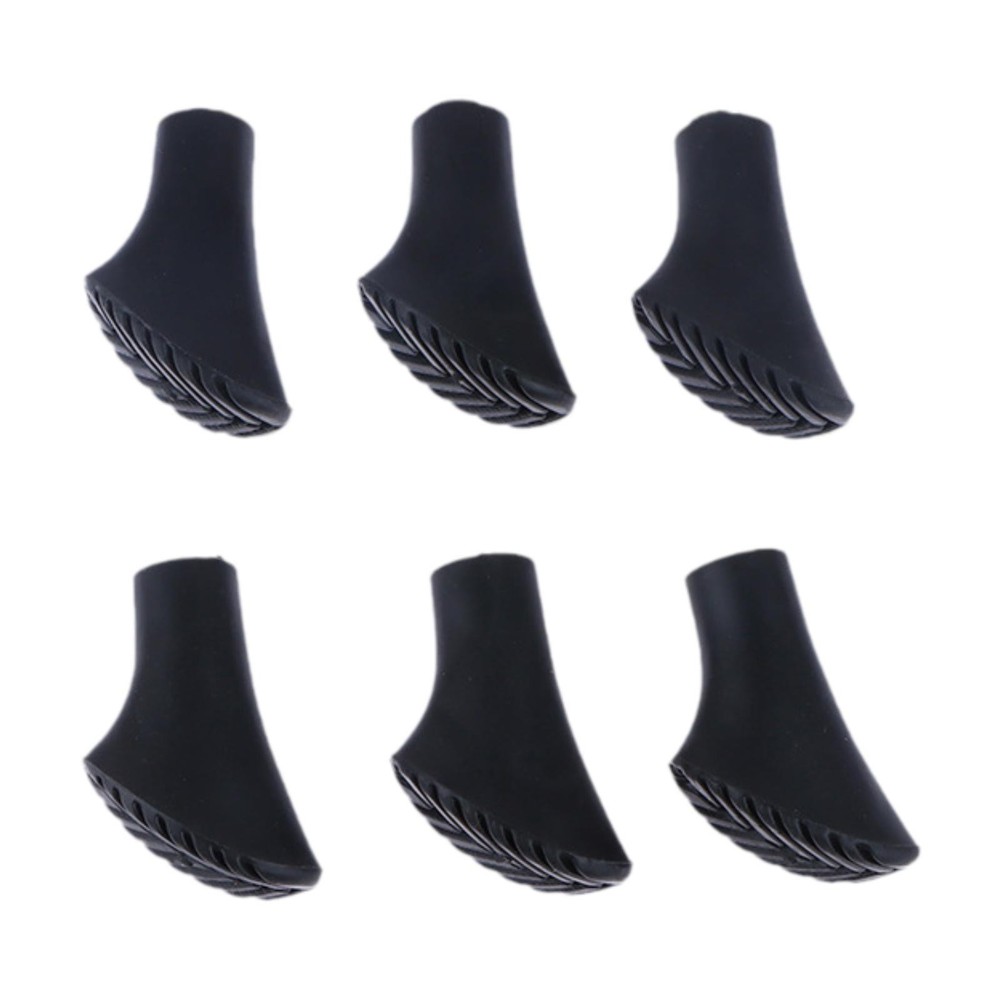 6x Trekking Poles Tips Accessories 11mm Hole Diameter Walking Hiking Anti Slip
