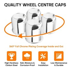 4Pcs 3.19 inch Trailer Wheel Center Caps Truck Trailer RV SUV Wheels Rims, Ca…