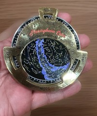 Compass Rose Geo Coin ASTROLABE PLANISPHERE Northern Hemisphere Npz6y7