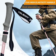 Lightweight Aluminum Adjustable Collapsible Hiking Trekking Poles 2 Pack