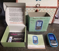Magellan eXplorist 110 Handheld Geocaching GPS TESTED WORKS + Manual & Box 2011