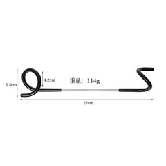 Outdoor Portable S Hook Non-Slip Hanging Hook for Camping Gear 27×4.2×5.5cm