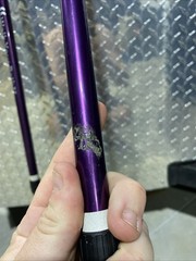 Keenfit 2-Piece Fitness Walking Poles Purple Extra Feet Tips Adjustable