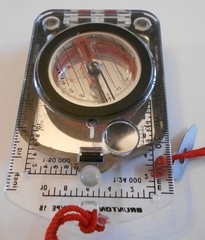 Brunton TruArc 15 COMPASS Global Needle Mirrored Baseplate USA Navigation Hiking