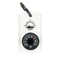 Sun Company MiniThermometer – Zipper Pull Mini Dial Thermometer with Split Ring