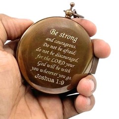Be Strong Sundial Compass – first communion gifts for boys – Girls – baptism …