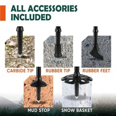 Lightweight Adjustable Trekking Poles with Cork Grip – Compact Hiking Sticks for