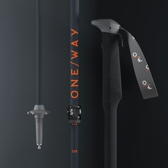 ONE WAY MT Calu Dark 110-145 Dark Grey Telescopic Trekking Poles (OZ61023)