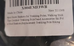 Trekking Pole Basket Replacement for Snow Walking Hiking Sticks 6 Piece