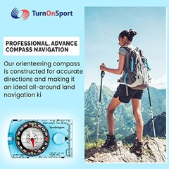 Orienteering Compass – Advanced Scout Compass for Hiking, Camping, and Blue